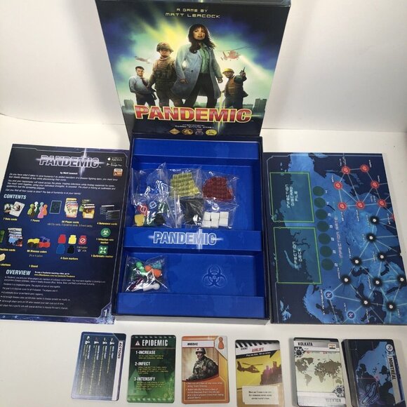 Pandemic Board Game Complete - ZMG 1100 Z-Man Games - Picture 1 of 8